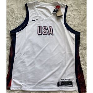 Nike Team USA Basketball Home Jersey Sparks Of Destiny FV5517-100 Men’s 3XL 60